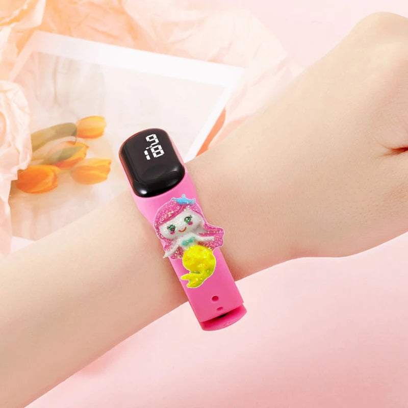 Fashion Children Watches For Boys Girls Electronic Bracelet Sports Touch LED Cartoon Doll Kids Watch Women Waterproof Clock