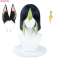 High Quality Game Impact Tighnari Cosplay Wig 30cm Heat Resistant Synthetic Hair Tighnari Women Wigs Halloween Party