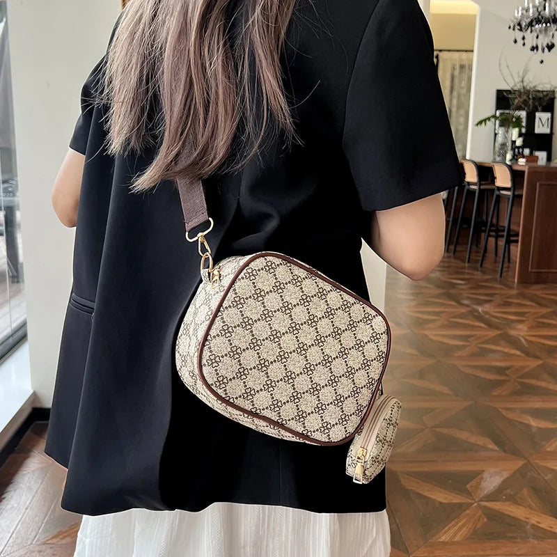 Vintage Fashion Handle Handbag Women Solid Soft PU Leather Women Shoulder Bag New Casual Designer Women Crossbody Tote Bag