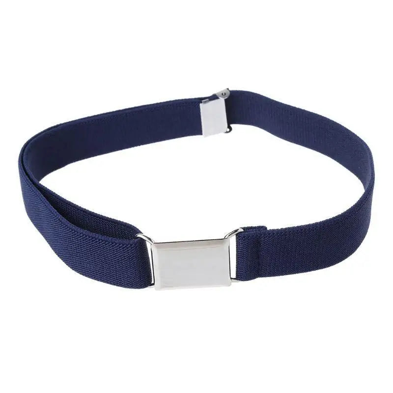 31BB Children Kids Color Unisex Canvas Belts Boys Girls Elastic Belt Adjustable