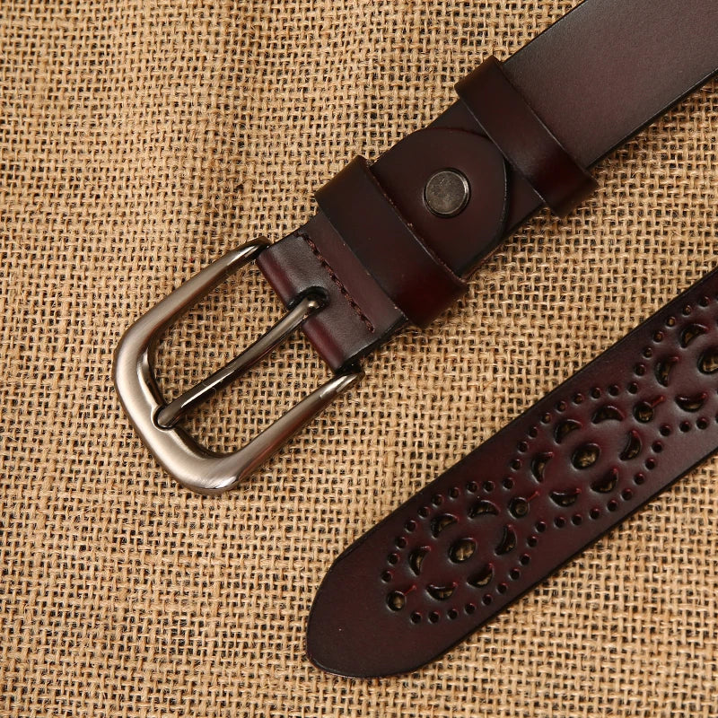 2026 new Women Belts Needle buckle belt 5 colors Cutout fashion belt Belts For Women Ceinture Femme belt female
