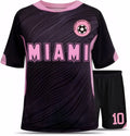 New Soccer Jerseys for Kids 7#10 Football Sports Fan for Boys Girls Youth Soccer Shirts and Shorts Stockings Set for 4-14 Years