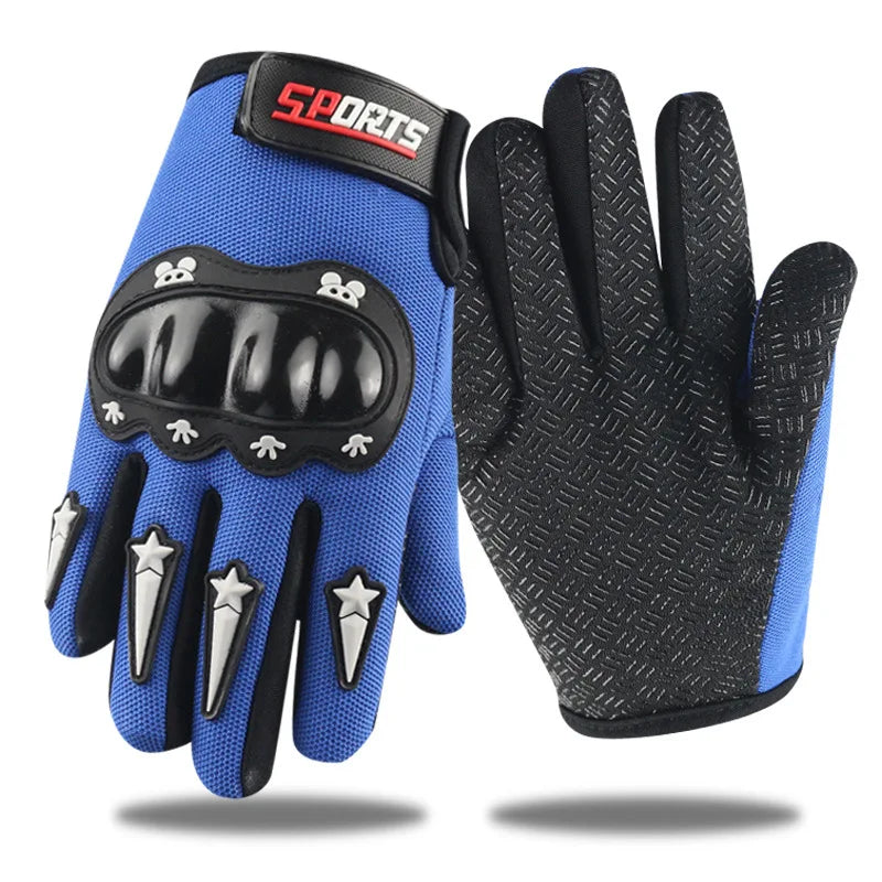 Cycling Kids Gloves for Boys Girls Hard Shell Protective Gloves Sports Fitness Climbing Skateboarding Children Anti Slip Gloves