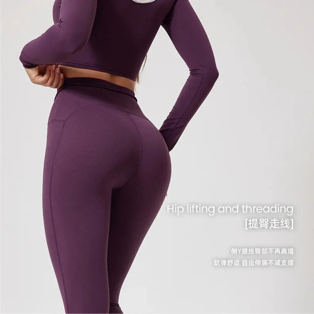 Yoga Leggings Compression Sports Pants Gym Fitness Tights Women's High Waist Hip Push Up Leggings Sportswear Gym Clothing Women