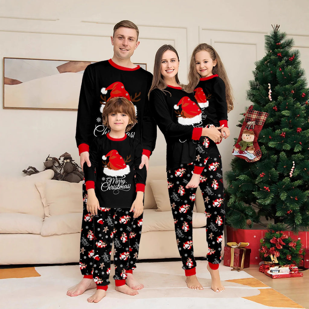 Christmas Family Matching Outfits Pajamas Family Look Clothing Sets 2 Pieces Suit Father Mother Kids Baby Xmas Sleepwear Pyjamas