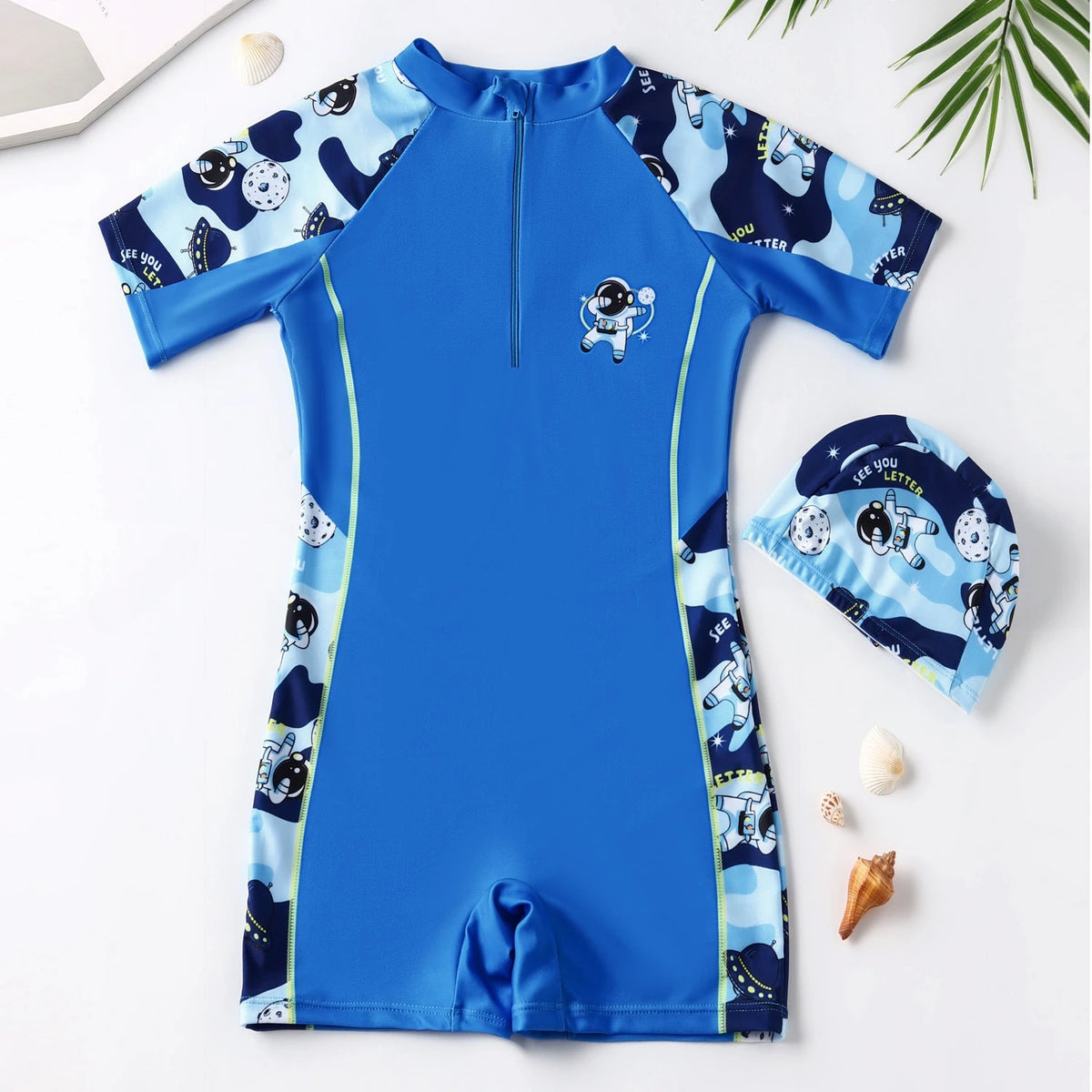 Children's swimsuits boys and girls' one-piece quick drying swimsuits small medium and large children's new girls' swimsuits