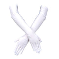 Women Long Gloves Finger Elbow Protection Opera Evening Party Prom Costume Adult Fashion Accessories Breathable Black Mittens