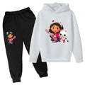 Hoodies Pants 2pcs Sets Cute Children Costume Kids TracksuitsKids Gabbys Doll House Hoodie Girls Clothes Mirabel