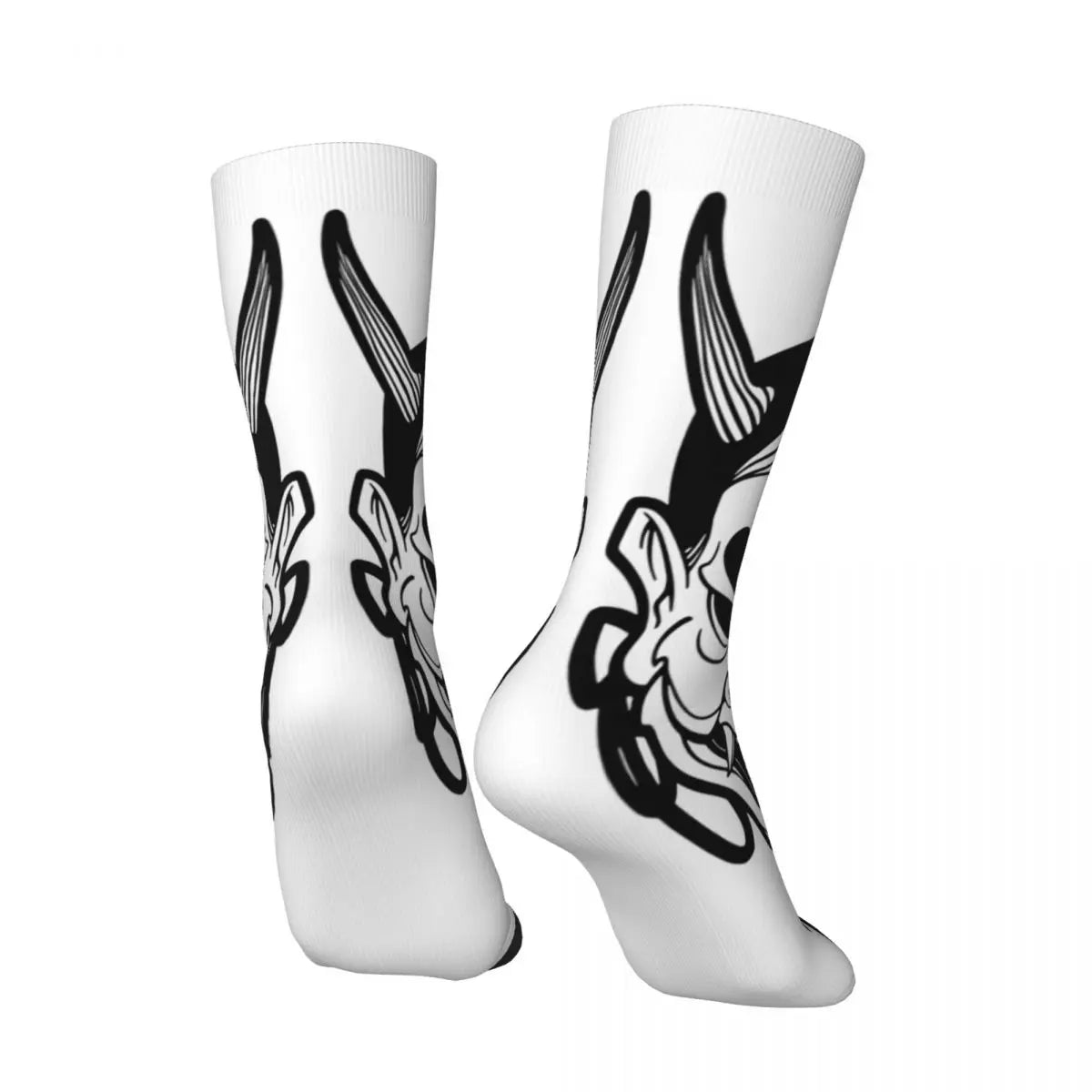 Men's Socks Hannya Mask Stockings Winter Elegant Medium Soft Socks Graphic Outdoor Non-Slip Socks