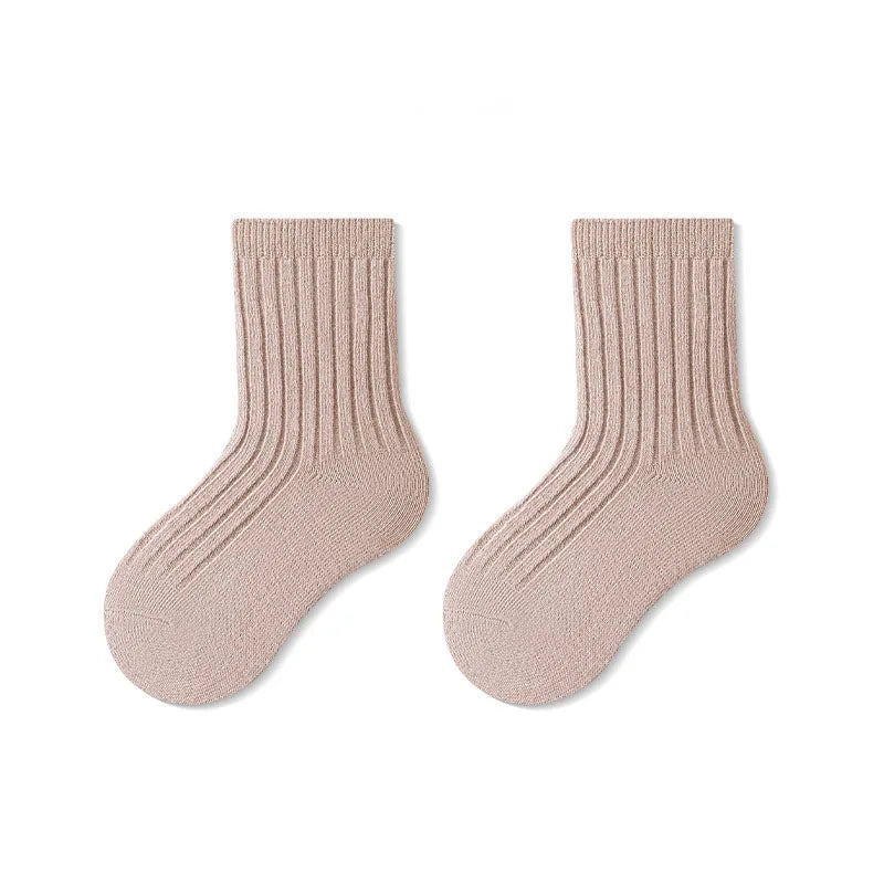 MILANCEL New Spring Baby Floor Socks Kids Cute Solid color In tube socks Infant Girls Socks