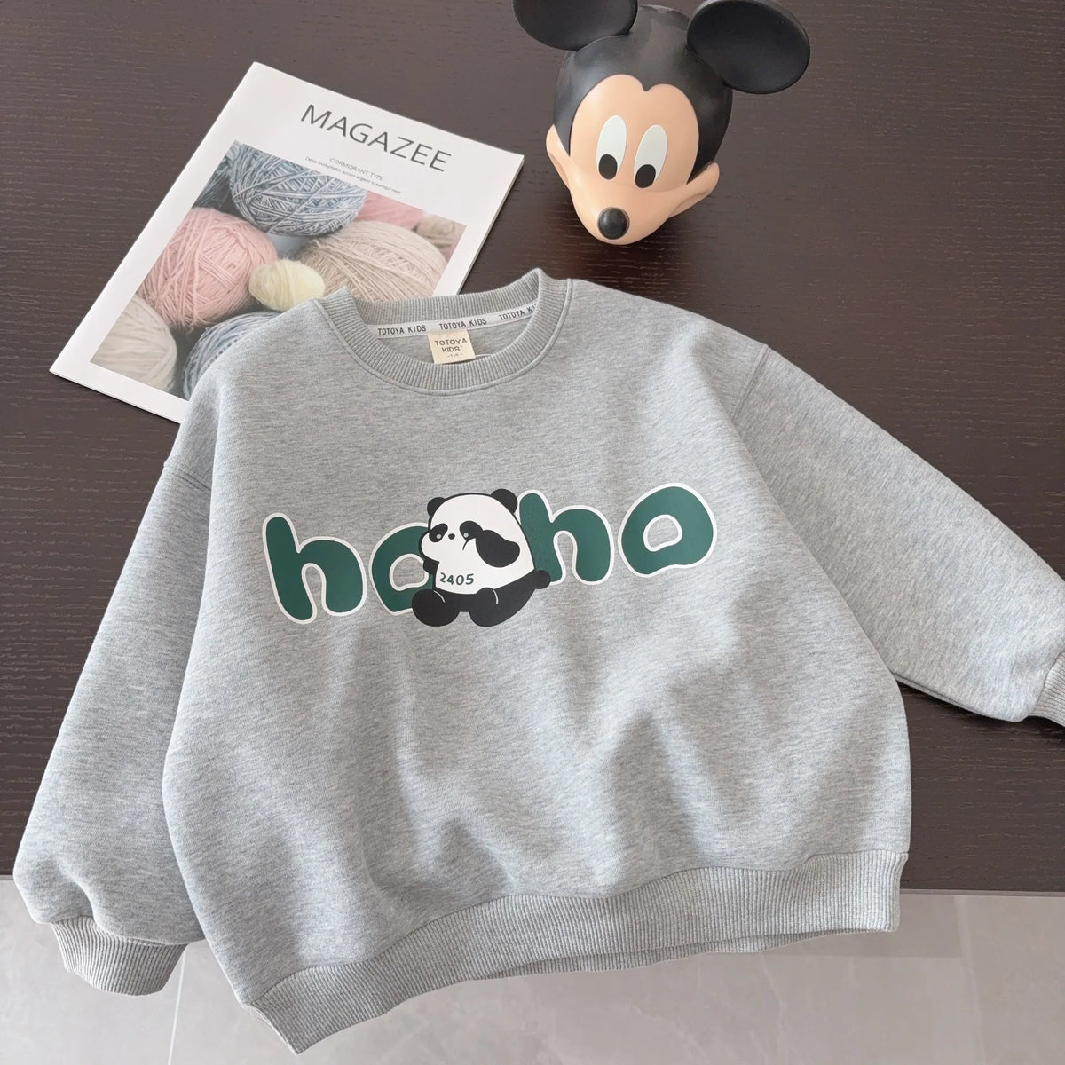 Children Sweatshirts Autumn Girls New Cartoon Printed Long Sleeved T-shirt 3-8 Years Old Boys Fashionable Loose Top