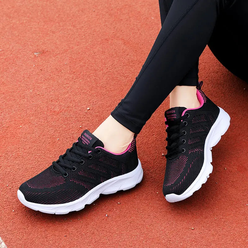 New Sneakers Women Casual Shoes Fashion Breathable Walking Mesh Flat Shoes Women 2024 Tenis Feminino White Ladies Sports Shoes