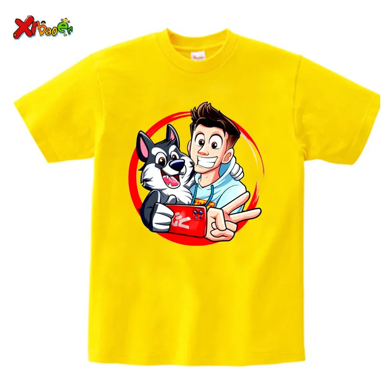 Kids Shirt Teen Boys Shirts Youth Toddler Tee T Shirt for Kids Boy 10 Years Children Clothes Outfit Girl T-shirts Child Clothing