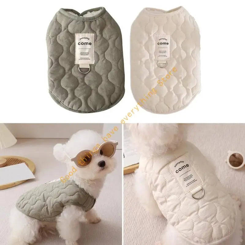 Washable Pet Clothing Outdoor Dog Attire Fashion Plain Dog Outfit Thermals Dog 55KF