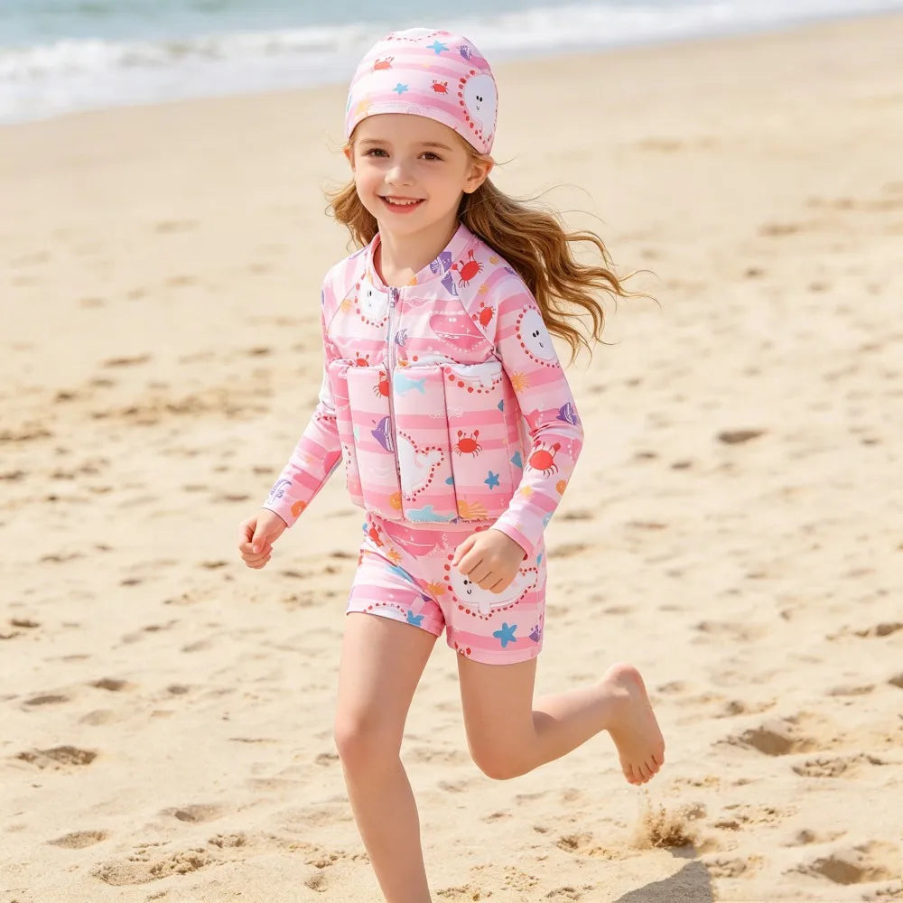 Boys Swimsuit 2026 Buoyancy Swimwear Floating Kids Swimming Set Toddler 1 to 2 3 4 5 6 Years Pink Blue Shark Children Float Suit