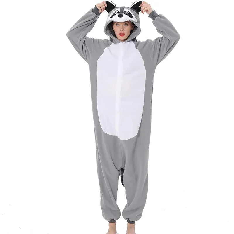 Men Pajamas Animal Warm Home Clothes Adult Women's Bodysuit Cartoon Pajamases Birthday Gift Masquerade Cosplay Costume 2026