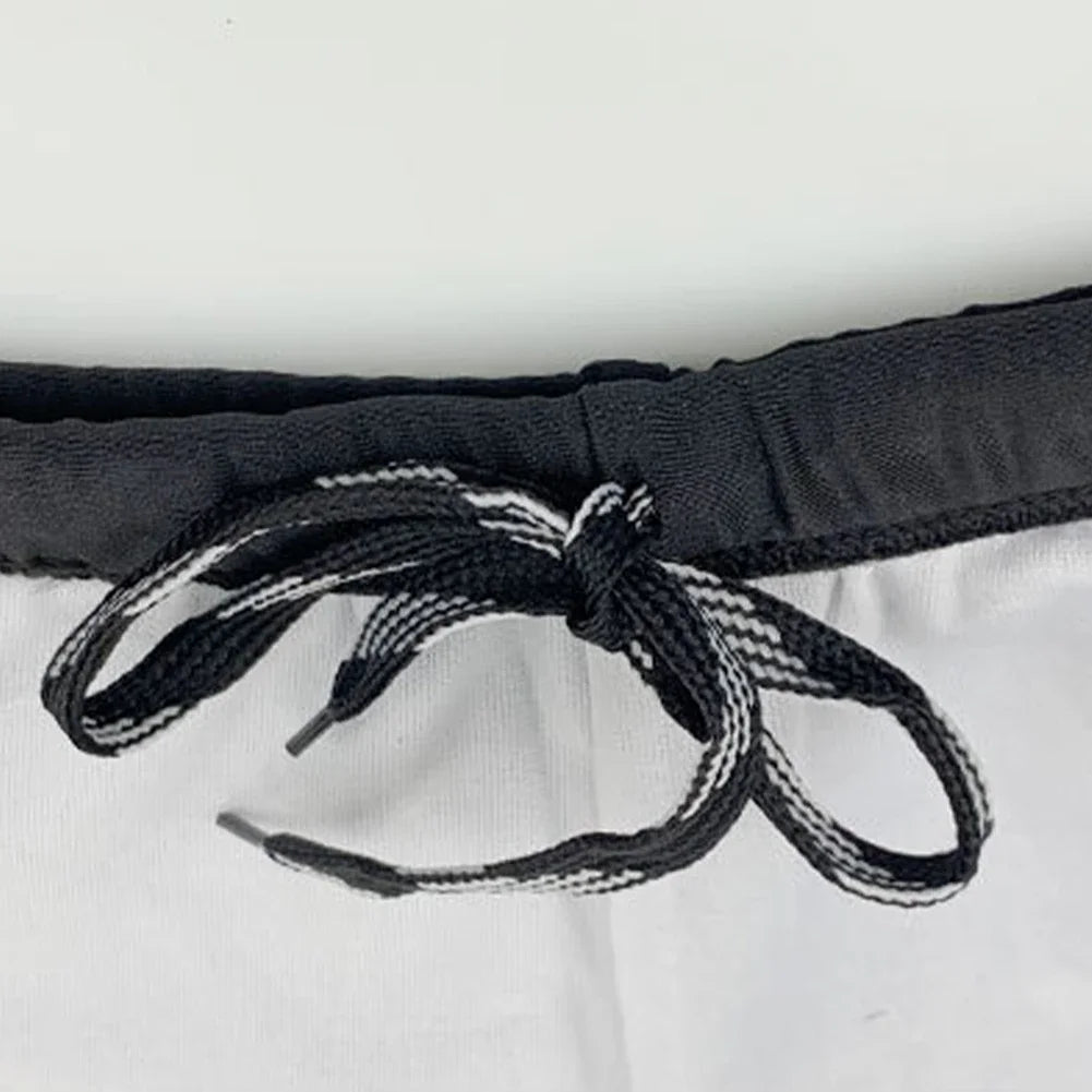 Male Swimwear Men Swimsuit Beachwear Board Briefs Elastic Shorts High Waist Quick Drying Swimming Trunks