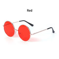 NEW Summer Child Retro Round Frame Sunglasses Children Kids Black Pink Red Lens Fashion Boys Girls UV400 Protection Eyewear 14mm