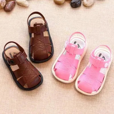 Kids Sandals Summer Baby Boys Beach Sandals Fashions Solid Color Infant Girls Sneakers
