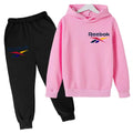 Children's Sportswear Set- Brand Clothing with Hooded Top and Pants Suitable for Boys and Girls Aged3to13 with a Comfortable Fit