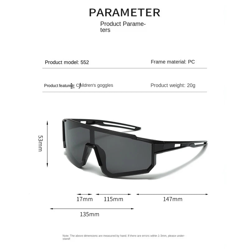 Children's Sunglasses Boy Fashion Trend Outdoor Sport Cycling Sun Glasses Girls UV Protection Colorful Lens Sports Eyewear Kids