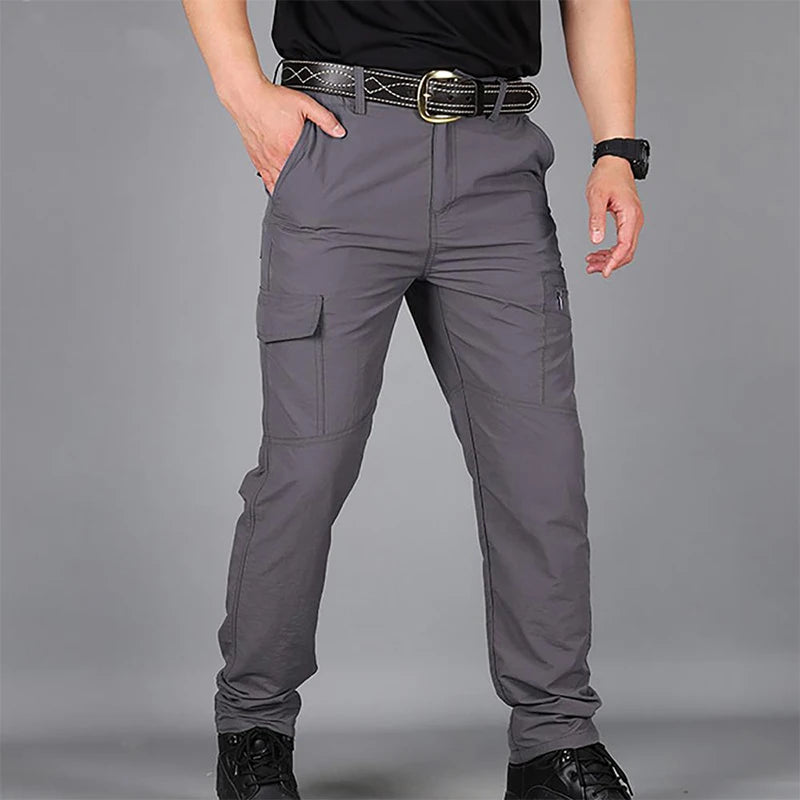Summer Military Tactical Pants Quick Drying Cargo Men Waterproof Casual Wear resistant Multi-pocket Outdoor Hiking Trousers