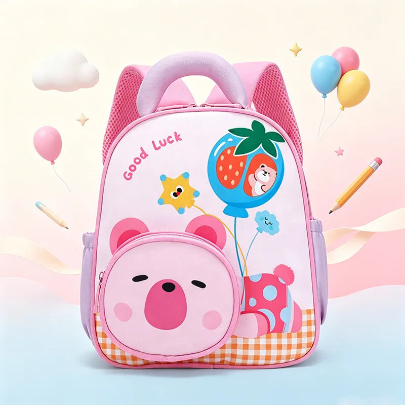 Kids Backpack for Preschool 2026 New Cute Toddler Girls School Bag Cartoon Print Children Kindergarten Backpack for Boys