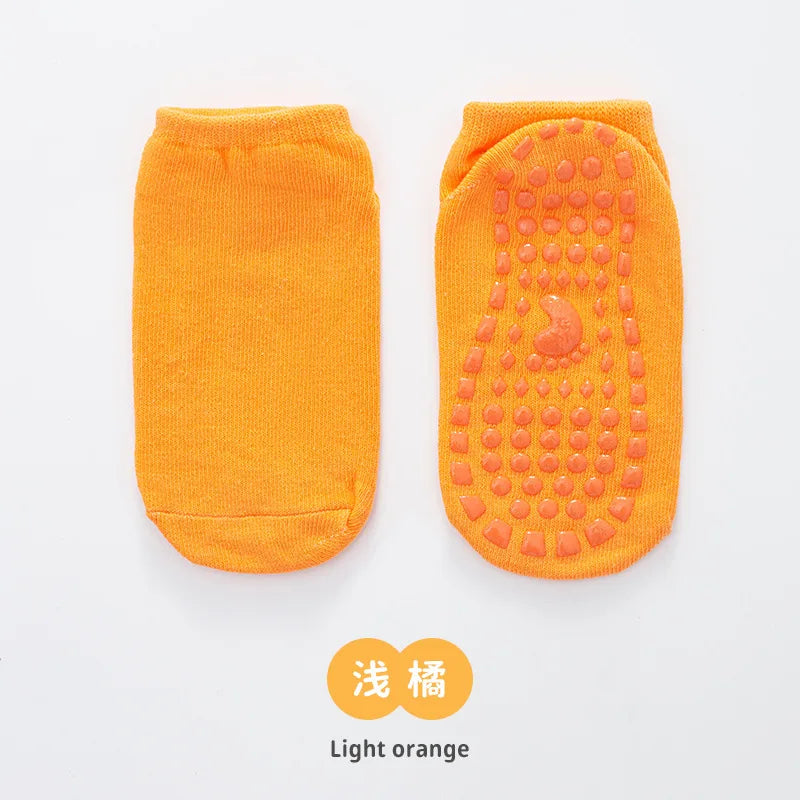 Kids Adults Anti-Slip Floor Socks Parent-Child Trampoline Cotton Breathable Socks Elasticity Sports Boys Girls Outside Children