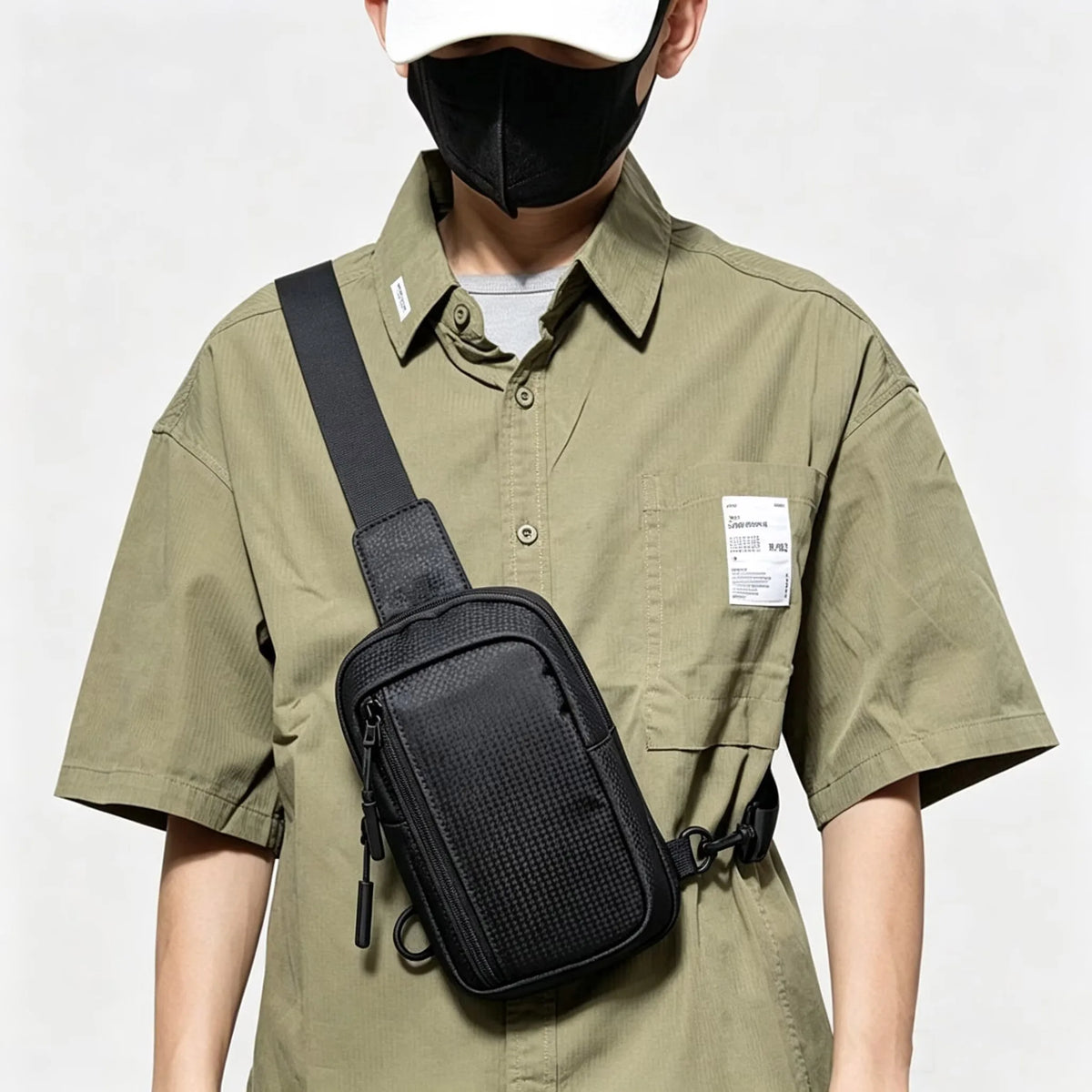 Men's Chest Bag Fashion Nylon Small Casual Men Mini Handbags Male Cross Body Shoulder Messenger Bags For Men Purses and Handbags