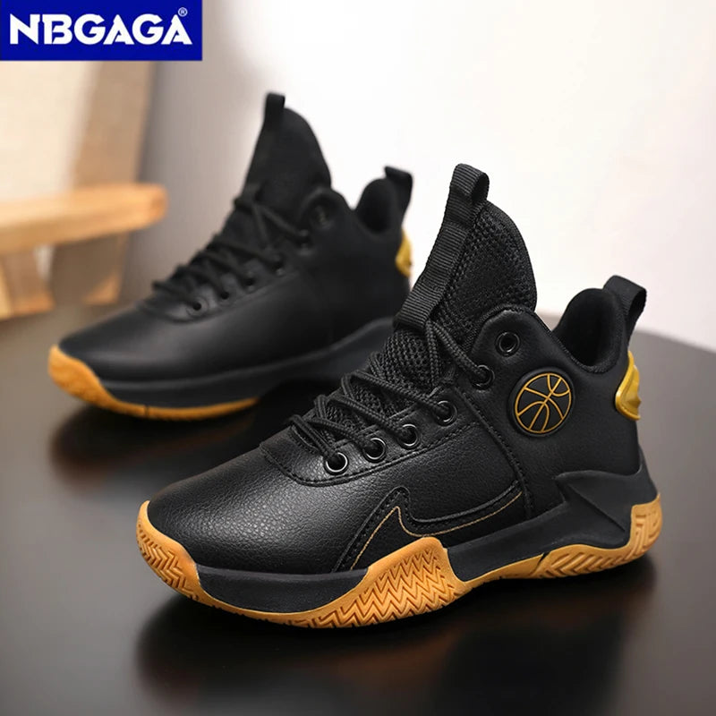 Children Basketball Shoes For Boys Girls Outdoor Trainning Non-slip Kid's Student Casual Running Sneaker Size 31-40