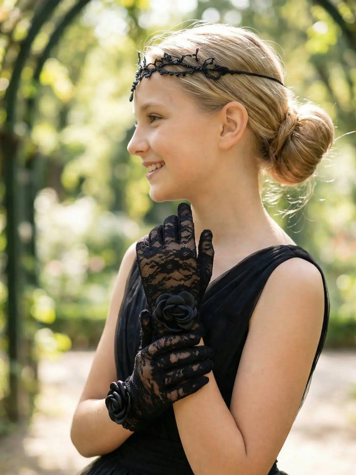 1pair of adult women wedding gloves, party bridal gloves