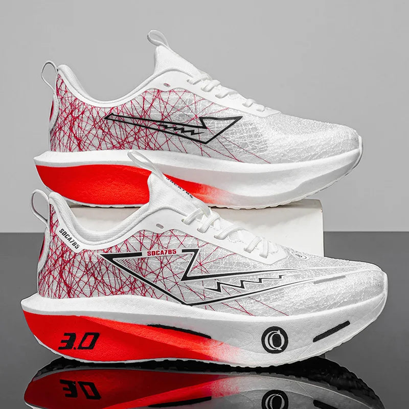Men Running Shoes Carbon Board Marathon Speciality Sports Breathable Lightweight Women's Comfortable Athletic Sneakers