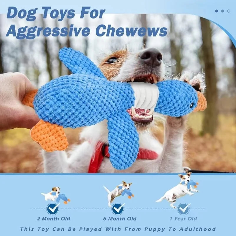Cat Dog Toys for Aggressive Chewers Cats Dogs,Chew Squeak Toy Cats Dogs Interactive Plush Doll Pet Products