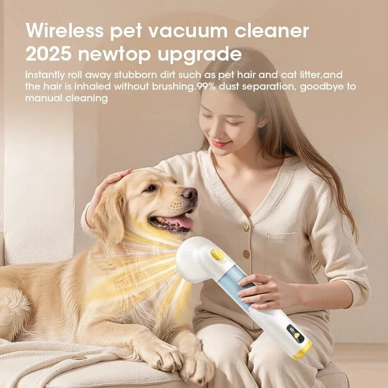 Pet Vacuum Cleaner Cyclonic Technology Strong Suction Multifunctional for Pet Hair Removal Car Home Cleaning