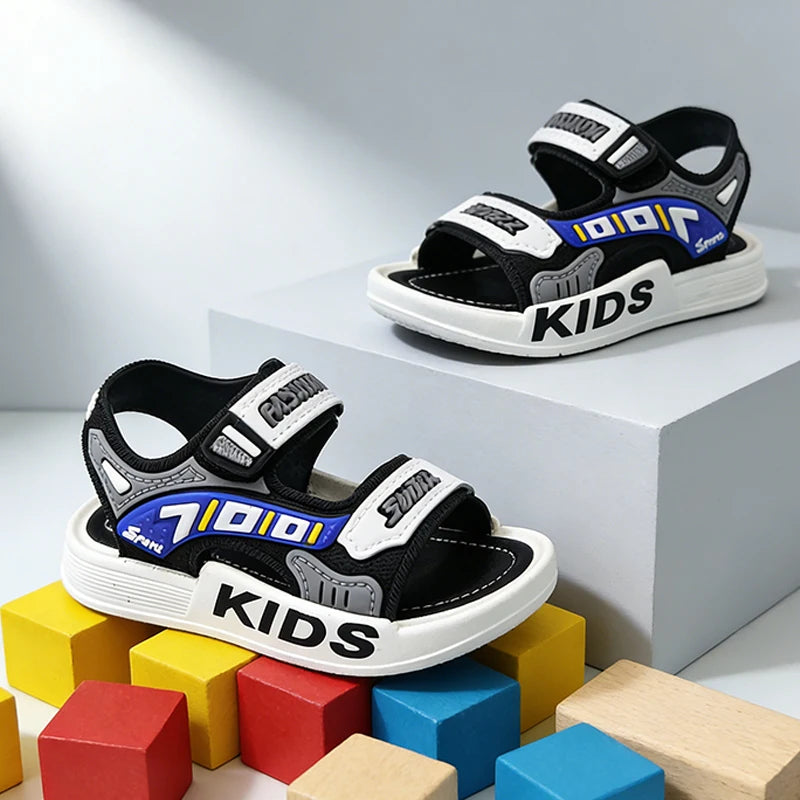 Kids Boys Fashion Sport Sandals, Soft Non Slip Sole Casual Breathable Summer Outdoor Beach Walking Children Shoes