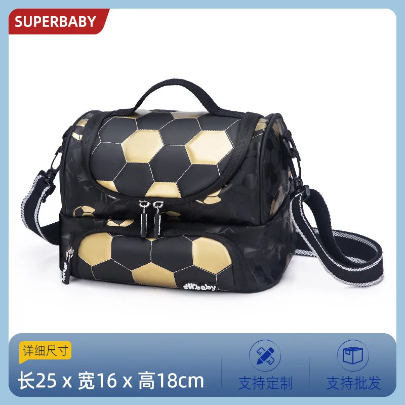 Football School Bags for Boys Shoulder Backpack Bagutte Children Spinal Protection Light Big Capacity Waterproof Backpack Kids