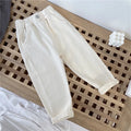 Toddler Boys Girls Pants Casual Kids Baby Boys Solid Color Harem Pants Soft Girls Fashion Trousers Outdoors for 2 3 4 6Years Old