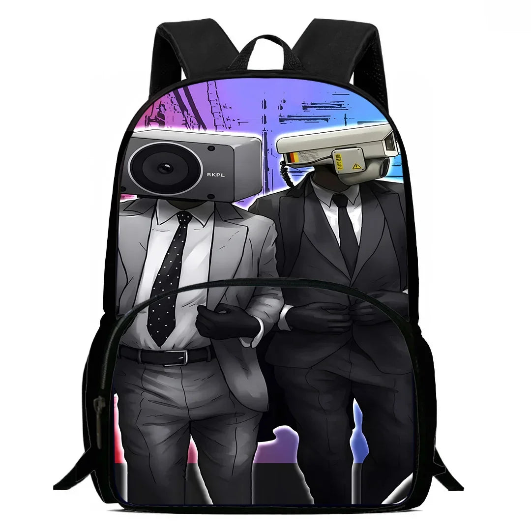 Kids Backpacks Boys and Girls Student Birthday Gift Child Skibidi Toilet School Bags Large Capacity Camping Durable Rucksack