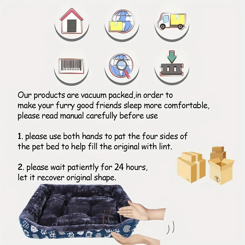 Pet Dog Bed, Sofa Cushion, Seasonal Pet Supplies, Soft and Comfortable Supplies, Large, Medium, and Small Household Cat Beds