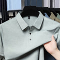 2026 New Men's Basic Polo Shirt Comfortable Breathable Fabric Short Sleeve Top For Office And Outdoor Activities