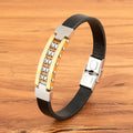 Trendy Leather Bracelets For Men Stainless Steel Bracelets for Male Hand-woven Jewelry Accessory Gifts Wholesale Dropshipping