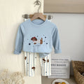 Spring Autumn Kid 2PCS Pajamas Clothes Set Cartoon Baby Boy Top+Pants Suit Casual Children Outfits