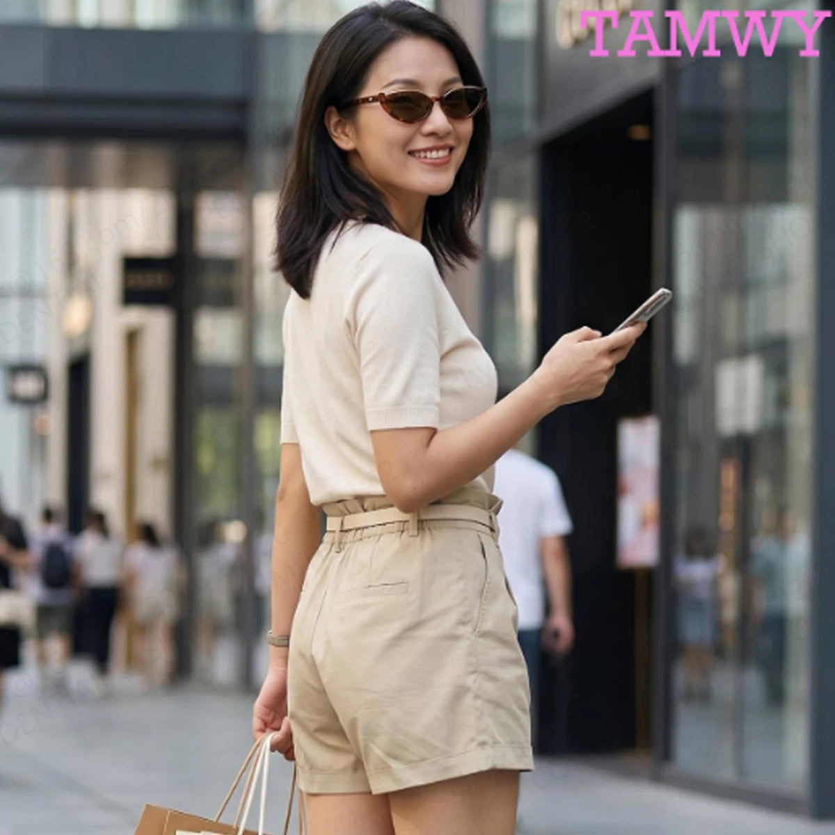 Women's Casual Sunglasses Half-frame UV Protection Glasses for Outdoor Activities Selfie Travel Driving Cycling