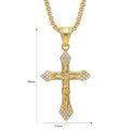 Cross Necklace For Men Jewelry Vintage Hip Hop Jesus Pendant Jewelry Religion Cross Pendants Choker Jewelry Prayer Gift