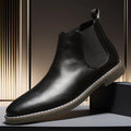 Men's Dress Boots Fashion Chelsea Boots Brand Business Casual Leather Shors Slip-on British Style Short Boots for Men 2026 Botas