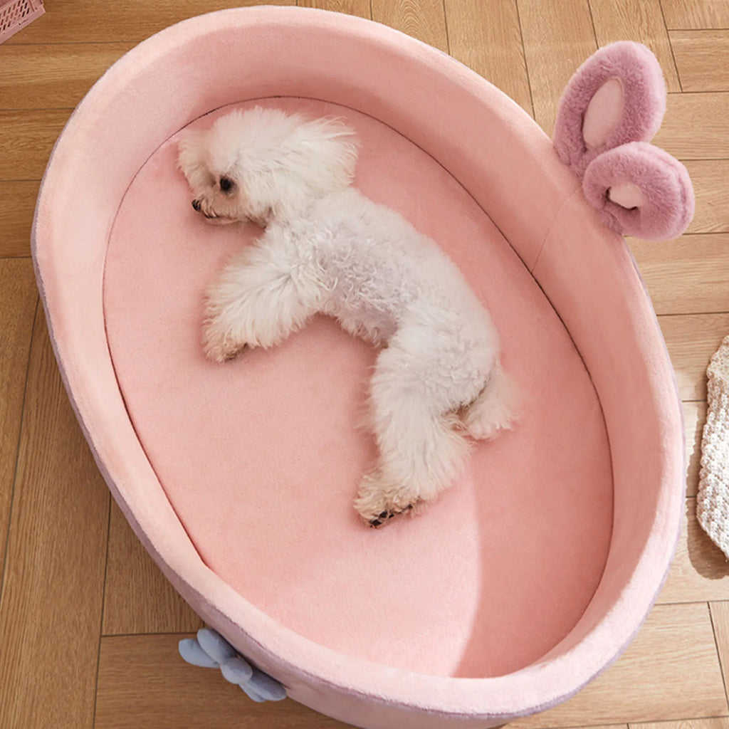Soft Pet Bed Detachable Pet Bed Pink Pet Bed Detachable Washable Dog Sleeping Bed Soft Comfortable Warm Cat Bed for Four Seasons