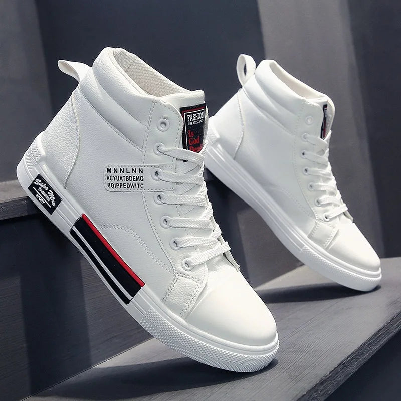 2025 New Breathable Soft Sole Men's Casual Sports Shoes Korean Fashion Student Jogging Shoes Youth Board Shoes