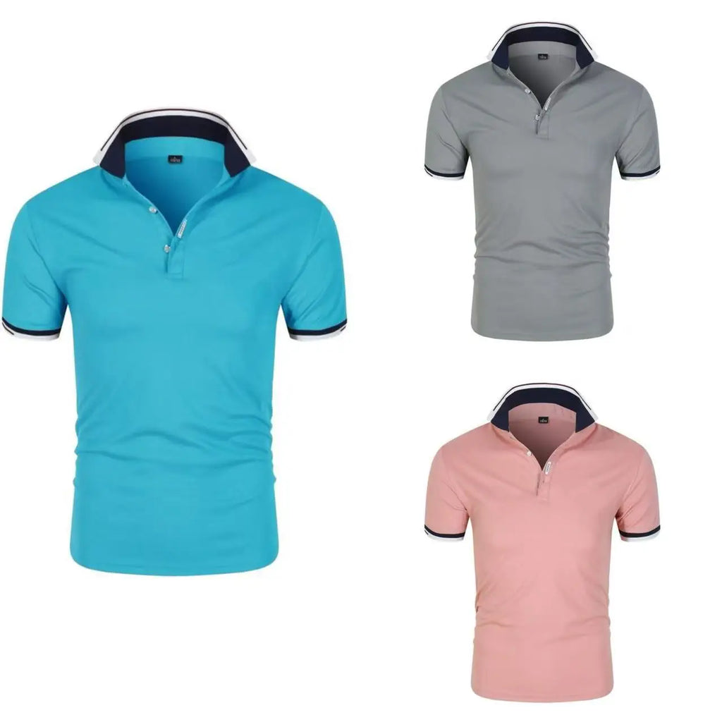 New Summer Polo Shirt Men's Hot Style High Quality Men's Casual Comfortable Fashion Short Sleeve Top Men's Business Polo Shirt