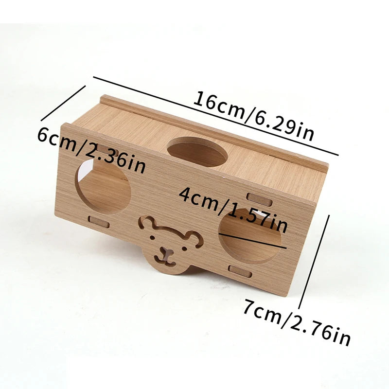 Pet Hamster Toys Wooden Bridge Seesaw Swing Toys Small Animal Activity Climb Toy DIY Hamster Cage Accessorie