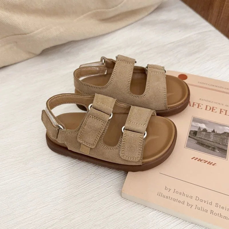 Kids Summer New Sandals Slippers Boys Girls Beach Soft Sole Toddler Non Slip Durable Cute Sandals Non Slip Breathable Children